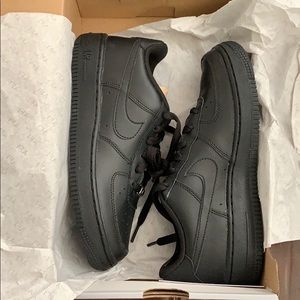 Black Air Force 1 brand new in box size 7 women.